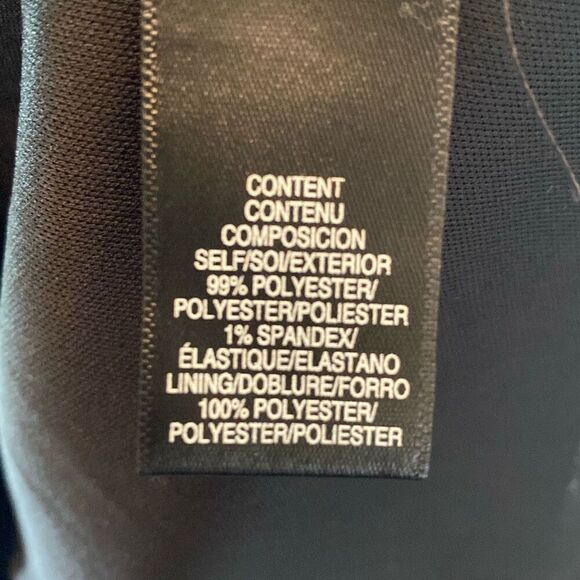 NWT WAYF Women Sleeveless V-Neck Bow Back Satin Mini Dress SZ M Black/ White Dot - Picture 9 of 10